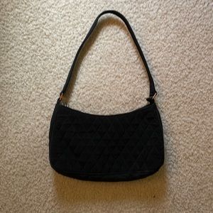 Solid black quilted Vera Bradley purse